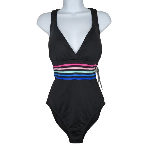 La Blanca Swim New La Blanca Black One Piece Swimsuit Size Tummy Control Poshmark